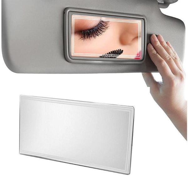 Autres accessoires intérieurs Miroir de voiture universel Maquillage portable Visière pare-soleil automatique Miroirs cosmétiques HD Endoscope en acierAutre