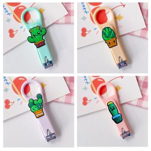 Andere items Cactus Cartoon Nagel Clippers Roestvrij staal Cutter Set BK Clipper voor student schattige vrouwen Drop levering OTHTF