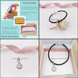 Autres ensembles de bijoux 925 Sterling Sier Noël Faire Pandora Disny Fleur DIY Charme Porte-clés Hommes Cadeau Pour Ses Femmes Teen Filles Chaîne Perle