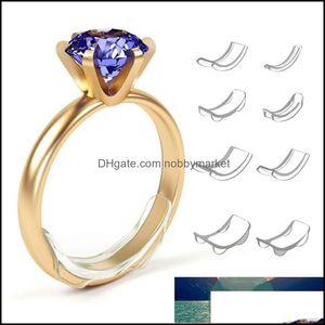 Autres outils de bijoux Équipement 8 tailles Sile Invisible Ring Size Adjuster Reducer Sizer Fit Any Rings Drop Delivery 2021 Qygkl