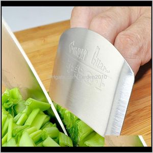 Autres outils de cuisine en acier inoxydable Finger Hand Protector Guard Design personnalisé Chop Safe Slice Knife Elh025 P1B2N Djkym