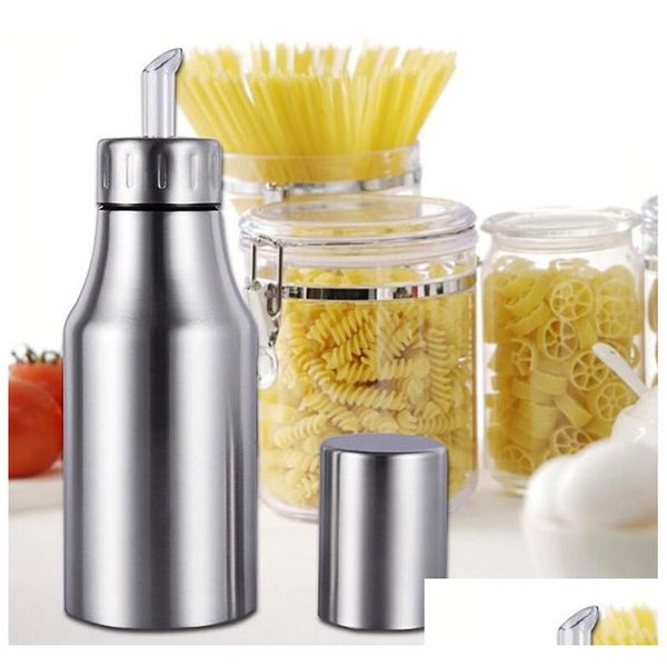 Autre cuisine, barre à manger 20pcs 500ml / 750ml en acier inoxydable distributeur d'huile d'olive bouteille verseur cuisine étanche pour sauce au vinaigre à Dhbjp