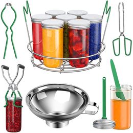 Andere keuken eetbar Canning Supplies Starter Kit Canning Jar Lifter Can Lifter tang hittebestendigheid anti-clip lifter jam maken set keukengereedschap 230630