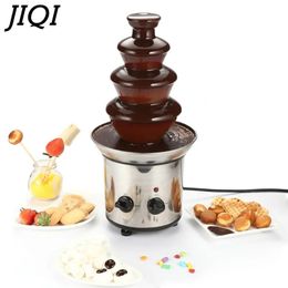 Overige Keuken Eetbar HIMOSKWA Elektrische chocoladefonteinmachine Fondue-watervalmaker Fuente De Melt Verwarming voor bruiloftsfeest 231114