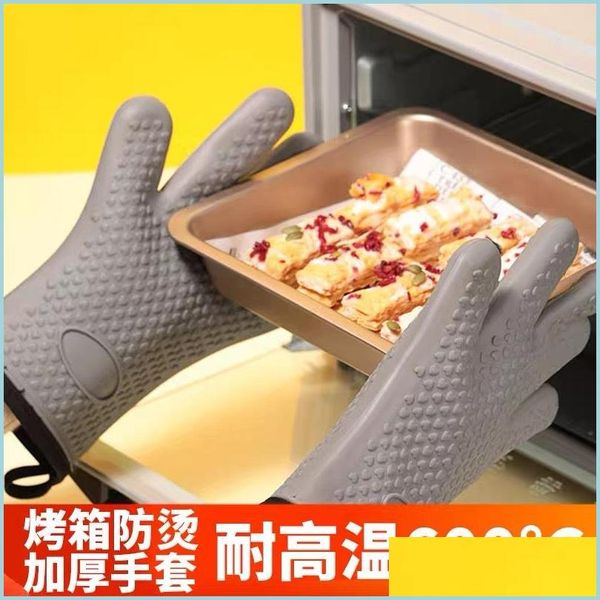 Autre Cuisine Salle À Manger Outils De Cuisine Ménagers Résistant Aux Hautes Températures Gants De Four À Micro-Ondes Chaleur Cuisson Sile Drop Delivery 20 Dh8Qg