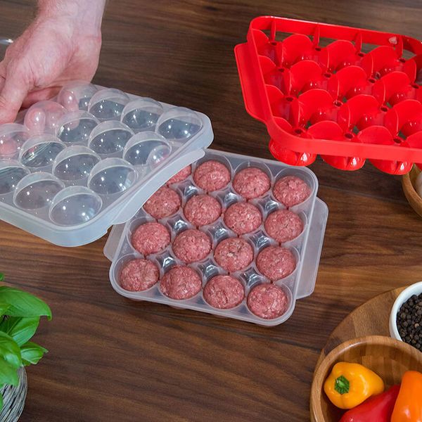 Autre Cuisine Salle À Manger Bar Cuisine Boulettes De Viande En Plastique Moule Faire Boule De Melon De Poisson Auto Farce Alimentaire Cuisson Machine Résistance À Haute Température 230630