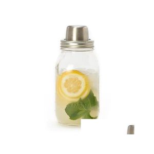 Autre cuisine bar à manger bouteille maçon boisson mixte shaker maison tasse américaine cocktail en acier inoxydable 475 ml livraison directe kit de jardin Dhtjw