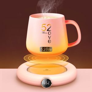 Andere keuken eetbalk Smart Cup warm verwarmingskussen USB Timing 5V Constante temperatuur Coaster 3 Gear Digitale display Verwarming Koffie Melkthee Coaster 221124