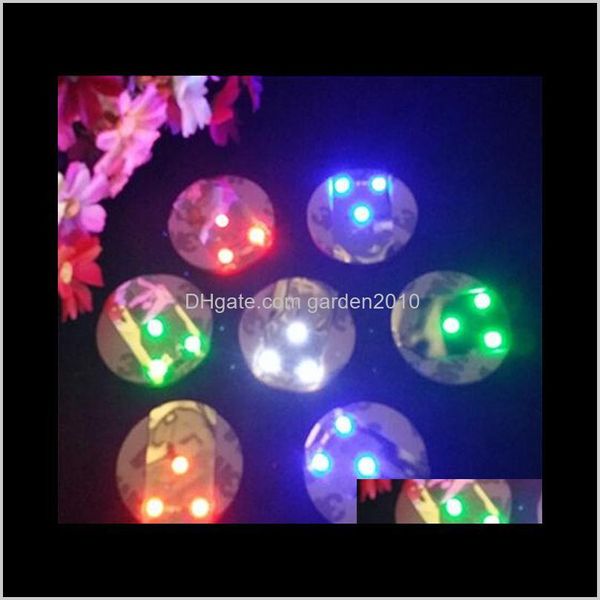 Autre Cuisine Salle À Manger En Gros Led Clignotant Coaster Autocollant Pour Bar Night Club Bouteille Partie Décoration Fedex 12Ahw Q0X8C