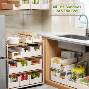 Andere keukenopslagorganisatie Joybos Sundries Organizer Box Kastmand onder Sink Lade Cabinet Desktop Snack Make -up Spice Organisatie 221205