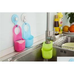 Autre Organisation de rangement de cuisine Évier Petits outils Sac suspendu en PVC Panier de robinet disponible en plusieurs couleurs Livraison directe à domicile Ga Dhsbu