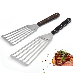 Otras herramientas de cocina Utensilios de cocina Filete frito Pala Mango largo Ranurado Acero inoxidable Anguila Turner Spata Herramientas de cocina 1 Dhgarden Dhaua