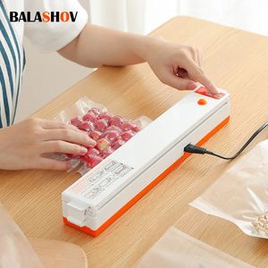 Other Kitchen Tools Electric Vacuum Sealer Machine For Food Storage With 10pcs Free Food Saver Bags Automatic Vacuum Sealer Packaging Machine 231115