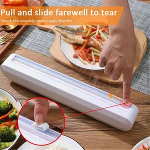 Andere keukengereedschap Food Wrap Dispenser Folie Folie Film Roll Baking Perkament Cutter Plastic opberghouder Doos Tool Accessoires 221205