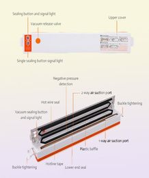 Autres outils de cuisine Maison de scellant alimentaire à vide életrique Machine d'emballage automatique 220V Packer Vaccum avec sacs de 10 pcs Kichen To8363513