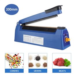 Ander keukengereedschap Impulse Sealer Handmatige warmtemachine voor 8 inch plastic zakken Krimpfolie Zakafdichters Vacuümverpakkingen 231116