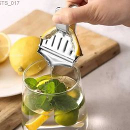 Otras herramientas de cocina Exprimidor de cítricos de lima Exprimidor manual Máquina de jugo Máquina de jugo de rodaja de limón naranja Exprimidor manual Herramienta de cocina de acero inoxidable L2403