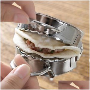 Otras herramientas de cocina Matic Acero inoxidable Dumpling Maker Home Food Mod Gadget Amasar Pasta Hacer Drop Delivery Garden Dining Bar Dhtxo