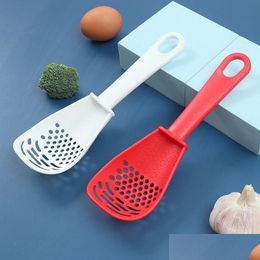 Autres ustensiles de cuisine Cuillère de cuisson multifonctionnelle Résistant à la chaleur Gingembre Presse-ail Séparateur de blanc d'oeuf Pelle de cuisson Drop Delivery H Dh2Ja