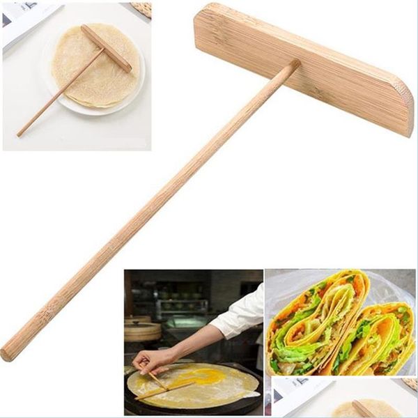 Autres Outils De Cuisine Nouvelle Spécialité Chinoise Crêpière Pâte À Crêpes Épandeur En Bois Bâton Maison Cuisine Outil Bricolage Restaurant Cantine S Dhz9A