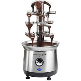 Ander keukengereedschap Nostalgie Elektrische chocoladefonduefontein 32-ounce 4-laags set Fonteinmachine voor kaassmeltende chocoladelikeuren 231115