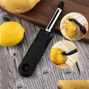 Autres outils de cuisine Peeler Mtifonctionnel en plastique Melon Planer Couteau à éplucher les fruits en acier inoxydable Couteaux à éplucher les pommes de terre Drop de Dh2DT