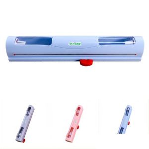 Andere keukengereedschap Plastic doos Cling Film Cutter Preserveermiddel Folie Wikkel Dispenser Opbergkeukengereedschap PPT E roestvrijstalen mes DHZKP