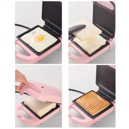 Otras herramientas de cocina Portátil Eléctrico Dual Waffles Sand Maker Antiadherente Multifuncional Pan Tostado Máquina de Desayuno 220V 231118