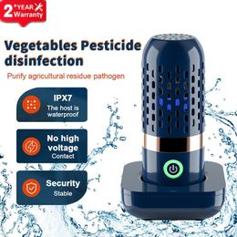 Ander keukengereedschap Portable Voedselzuiveraar Pesticiden Desinfectie Fruit Groente Wasmachine Capsulevorm Steriliseren Huishouden Reizen 230901