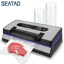 Autres outils de cuisine Seatao VH5188 Machine de scellage sous vide commerciale multifonction automatique alimentaire avec coupeur de stockage de rouleau intégré 231113