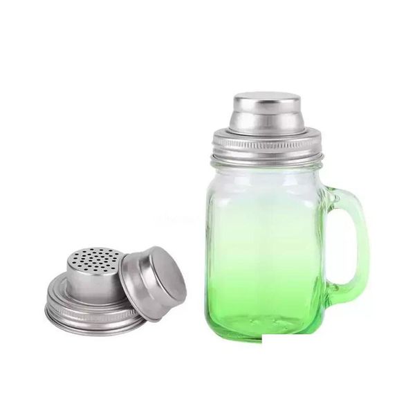 Autres ustensiles de cuisine en acier inoxydable Mason Jar Shaker Couvercles Caps Pour Cocktail Mélange De Farine Épices Sucre Sel Poivrons Drop Delivery Accueil G Dhlig