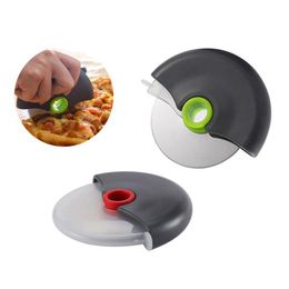 Andere keukengereedschap Roestvrij staal Pizza Cutter Home Circar Roller Cake Knife Wasbare messen Portable ER Gadgets Druppel levering Gar Dh1uq