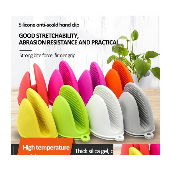 Otras herramientas de cocina Herramientas 1pc Sile Antiscalding Horno Guantes Ollas Titular Cocina Barbacoa Bandeja Olla Plato Tazón Hornos Mano Clip Inventario Quién DHJWV