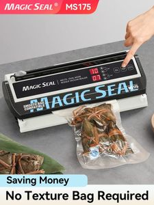 Autres outils de cuisine Machine d'emballage sous vide MAGIC SEAL MS175 pour sacs en plastique alimentaires Scellant Mylar Packer Automatique Manua 231116