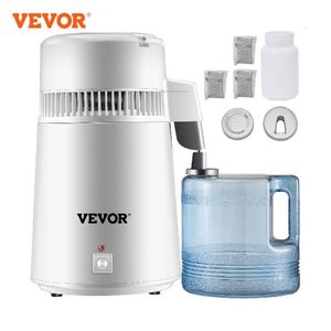 Other Kitchen Tools VEVOR 4L Water Distiller Purifier Filter Dispenser Heating Drinking Bottle Softener 304 Stainless Steel Home Appliance for Offic 230901