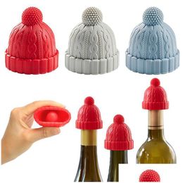 Ander keukengereedschap Wollen dop Sile Wine Bottle Stopper Creative Hat Shaped Fresh-Kee Sealed Lid Conserveermiddel Gadgets Drop Delivery Ho Dhamc