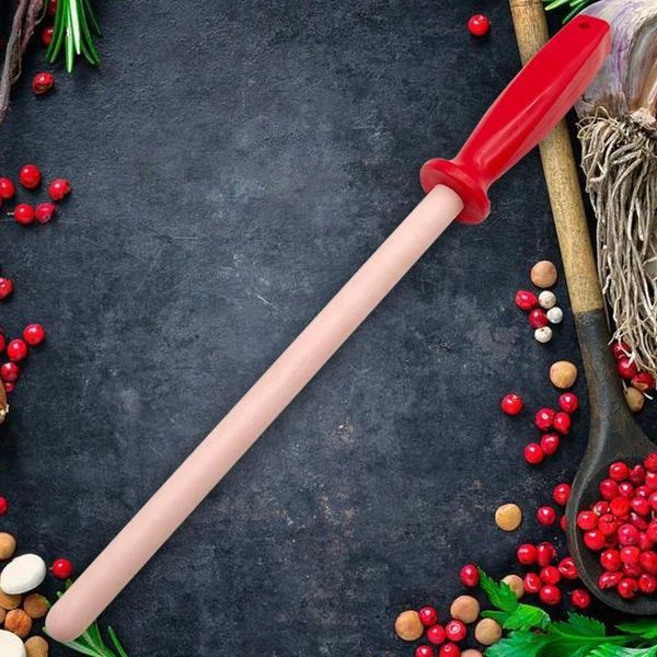 Otros accesorios para cuchillos 6-14 pulgadas Material cerámico Profesional Ángulo fijo Chef Afilador Varilla para cocina Afilado Stick Musat Honing