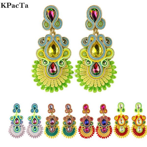Autre Kpacta 2023 vintage ethnique Bohême Drop Luxury Boucles d'oreilles pour femmes Boucles d'oreilles Soustache Jewelry Party Gift 240419