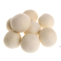 Autres produits de lessive 7 cm de lessive réutilisable Clean Ball assouplissant naturel bio boules de séchage en laine Premium Dhe12734 Drop Deliver Dhoz8