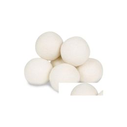 Andere wasproducten 7 cm wollen drogerballen Natuurlijke wasverzachter 100% biologische herbruikbare bal voor statische elektriciteit Vermindert de droogtijd Drop Del Dhxba