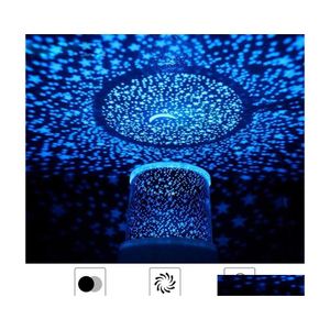 Autre éclairage LED Brelong RGB Colorf Night Light Light Cosmic Starry Sky Projection Lampe LED ATmosphère Bar Decoration Bleu / WHI OT70S