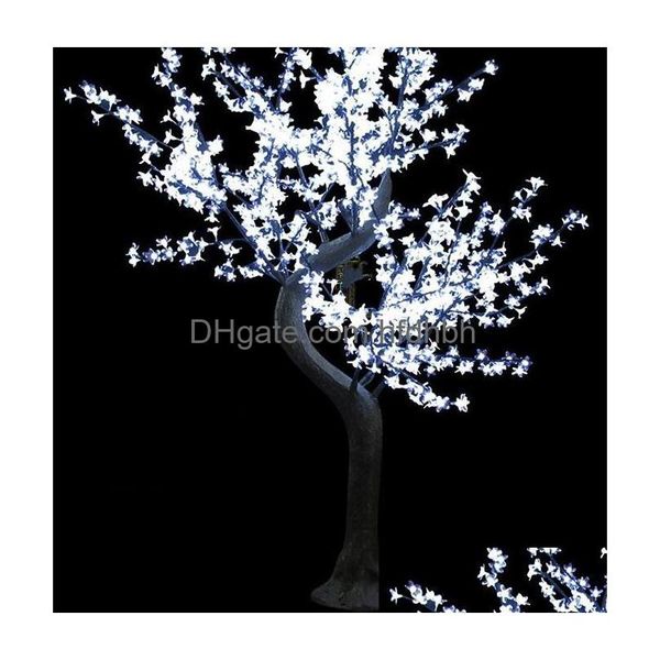 Otra iluminación LED Luz de Navidad Árbol de flor de cerezo 2M 1152Leds Altura Uso interior o exterior Luces de entrega de gotas Vacaciones Dh413