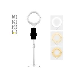 Autres éclairages LED P Ography Gradation Retardateur Ring Light Youtube Vidéo Live 32006500K Studio Vlogging et support de bureau Drop Delive Dhmv1