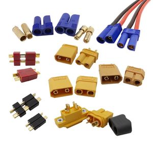 Autres accessoires d'éclairage 1/2/5 paires XT60 XT60E-M XT60H XT90 XT30U EC5 T connecteur de batterie ensemble mâle femelle plaqué or banane pour RC Pa