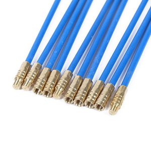 Andere verlichtingsaccessoires 10 stks draadwand draagbare glasvezelloopkabel coaxiaal blauw flexibele leiding voor het installeren van elektrische trekkracht PU