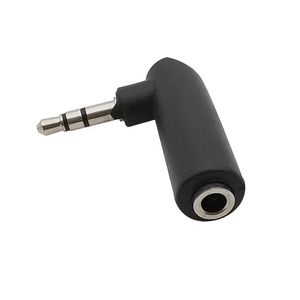 Autres accessoires d'éclairage 1 pièces Jack 3.5mm à angle droit femelle à 3 pôles mâle prise stéréo connecteurs de casque audio L forme extension convertir