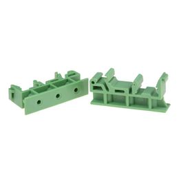 Andere verlichtingsaccessoires 1set PCB DIN C45 RAIL MONTAGE ADAPTER CIRTAPT CIRCUITBOARD BACKET HOLDER DRAAG CLIPS ZWARTE GREEN 2PCS 4 schroeven waarvan