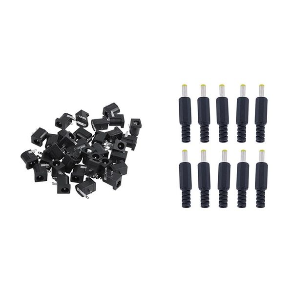 Autres accessoires d'éclairage 2.1mmx5.5mm Type de baril PCB Montage DC Prises d'alimentation Prises DC-005 10x Prise de prise en ligne Connecteur Jack CNIM