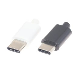 Autres accessoires d'éclairage 2pcs 5pcs 10pcs Type-C Connecteurs Usb3.1 Jack Tail 24 Pin Male Plug Bornes électriques Soudage DIY Câble de données OGT