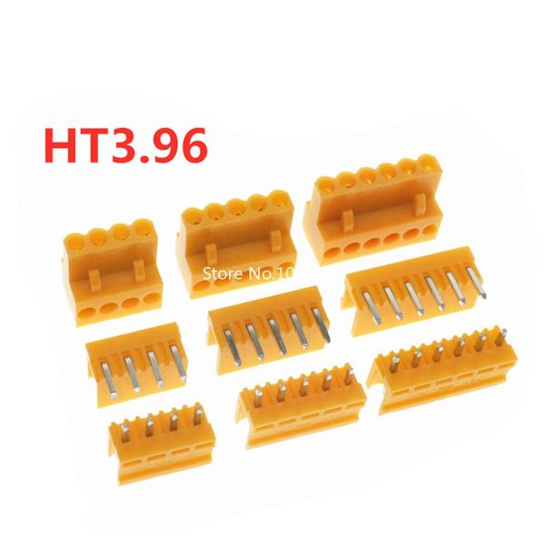 Altri accessori per l'illuminazione 5 set Ht3.96 Tipo di spina terminale 300 V 10 A Connettore passo 3,96 mm Vite PWB Blocchi arancioni 2/3/4/5/6/7/8PO Altro
